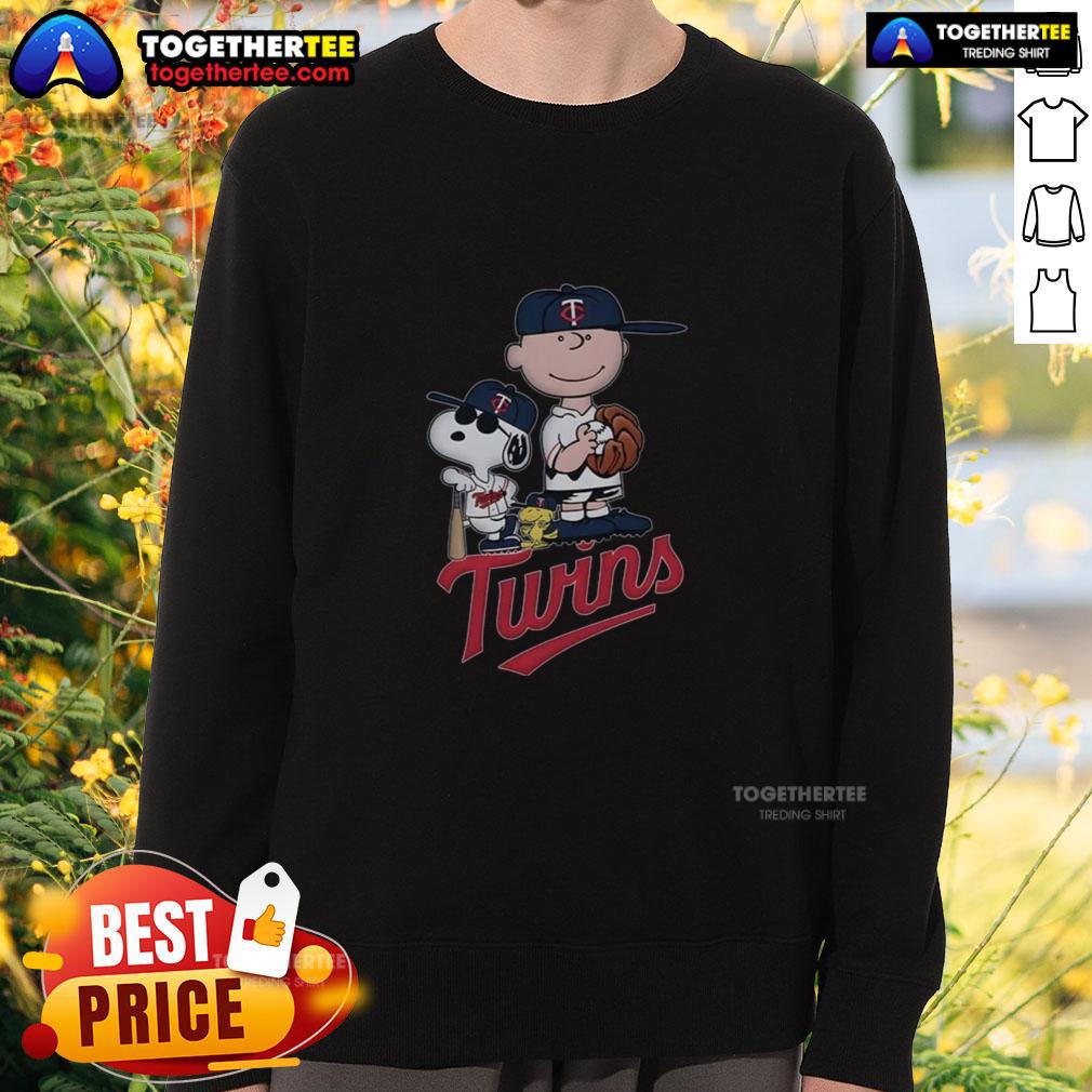 Awesome Peanuts Characters Minnesota Twins T-Shirt - Image 5