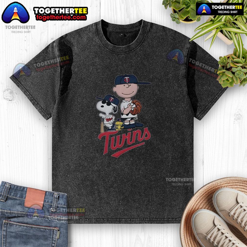 Awesome Peanuts Characters Minnesota Twins T-Shirt - Image 6