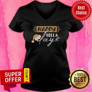 Alternative view of Official Happy Holla Days Christmas Shirt