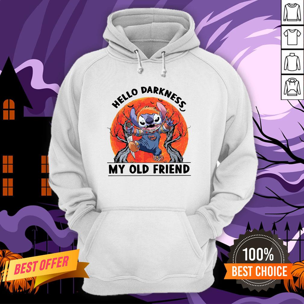 Stitch Hello Darkness My Old Friends Moon Shirt - Image 5