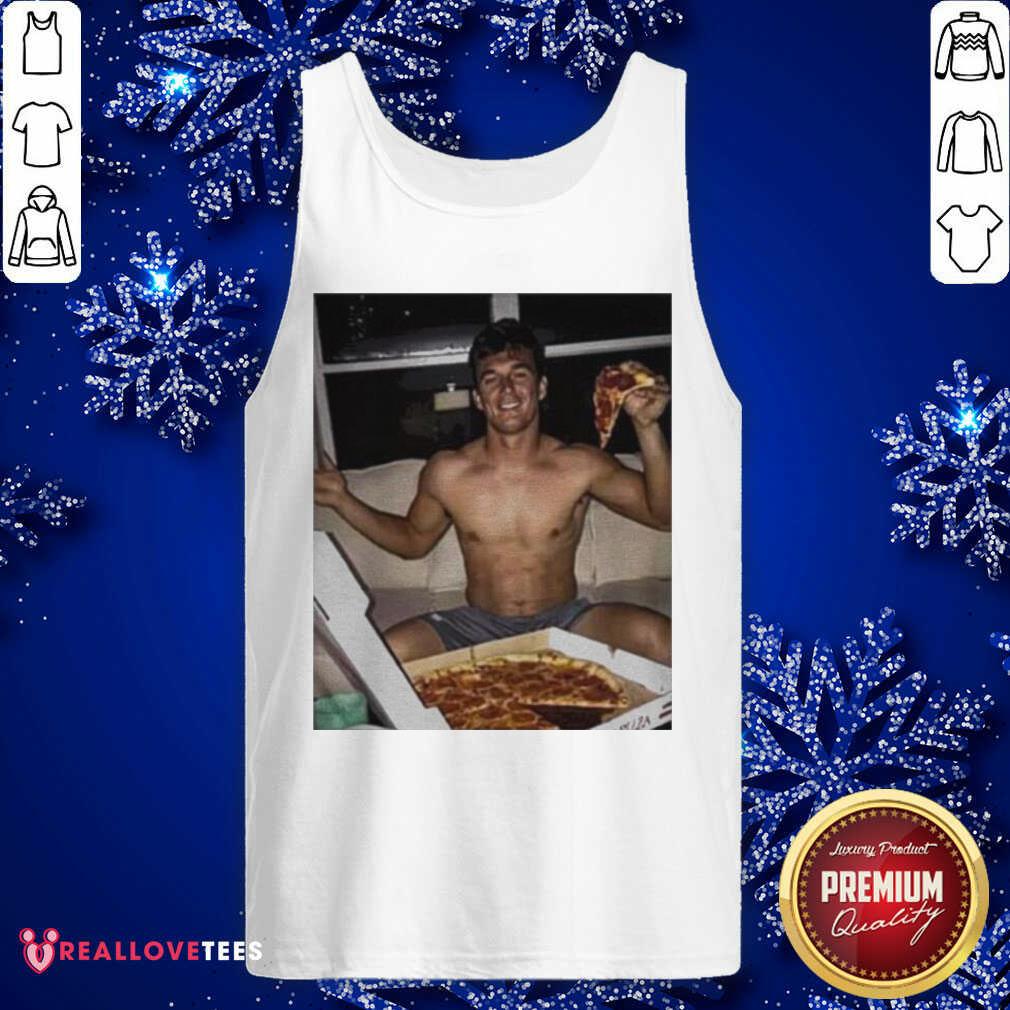 Good Tyler Cameron Pizza Love Light Blue Shirt