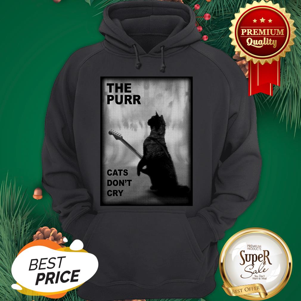 Official The Purr Cats Don't Cry Guitar Shirt - Image 5