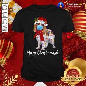 Perfect Merry Christ Mask Merry Christmas Light Shirt