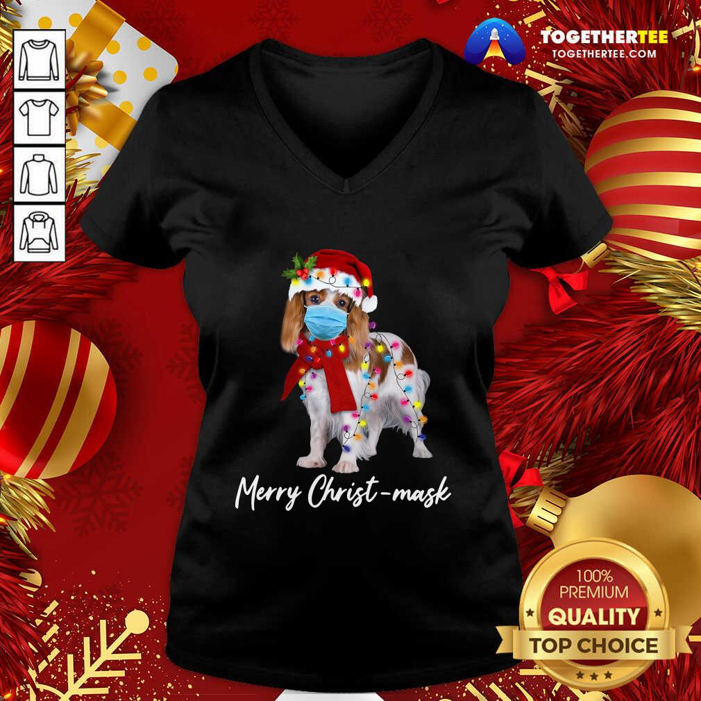 Perfect Merry Christ Mask Merry Christmas Light Shirt - Image 2