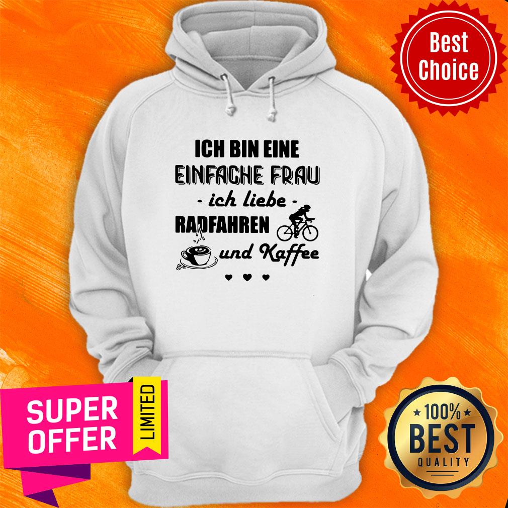 Premium Ich Bin Eine Einfache Frau Ich Liebe Radfahren Und Kaffee Cycling Shirt - Image 5