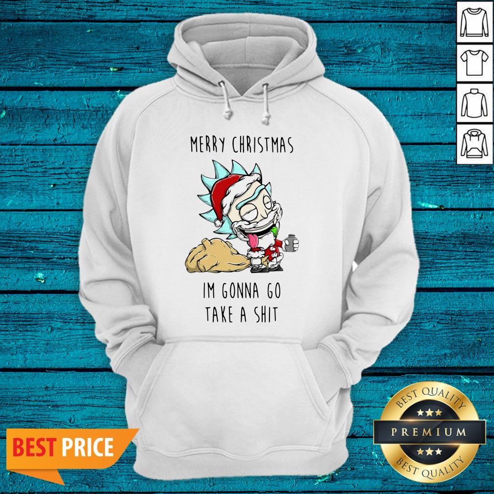 Cute Santa Rick Merry Christmas I'M Gonna Go Take A Shit Shirt - Image 3