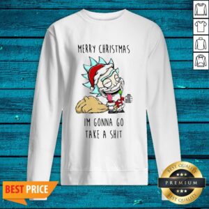 Alternative view of Cute Santa Rick Merry Christmas I'M Gonna Go Take A Shit Shirt