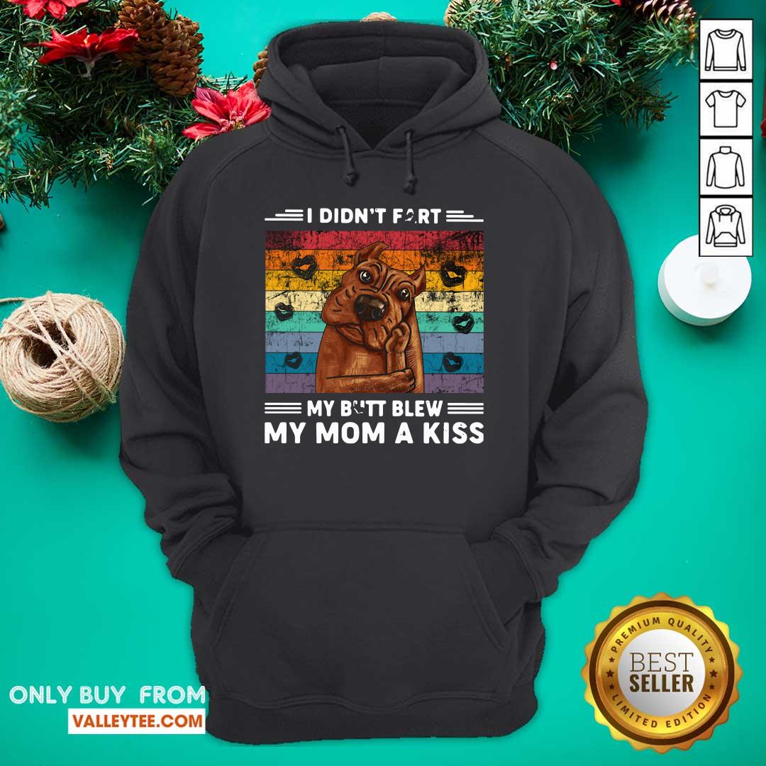 Funny Pitbull I Didn't Fart My Butt Blew My Mom A Kiss Vintage Shirt - Image 2
