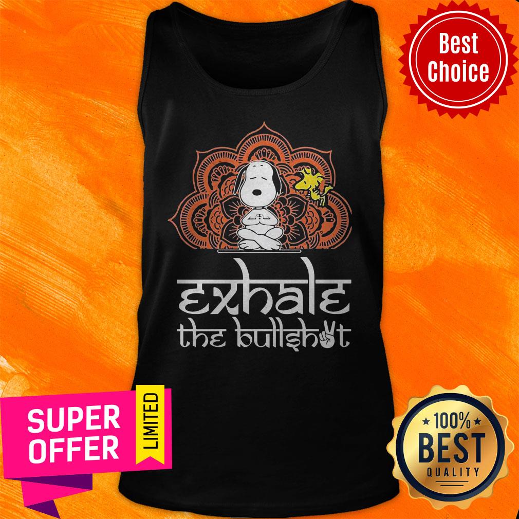 Premium Snoopy Yoga And Woodstock Exhate The Bullshot Shirt - Image 5