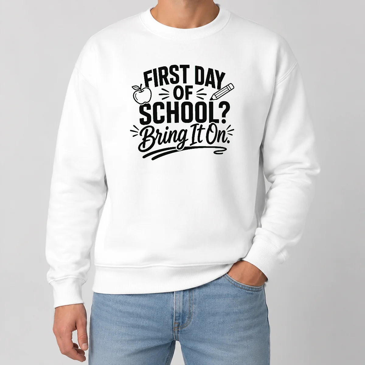 Funny First Day Of School Teacher Humor Line Art Shirt - Image 7