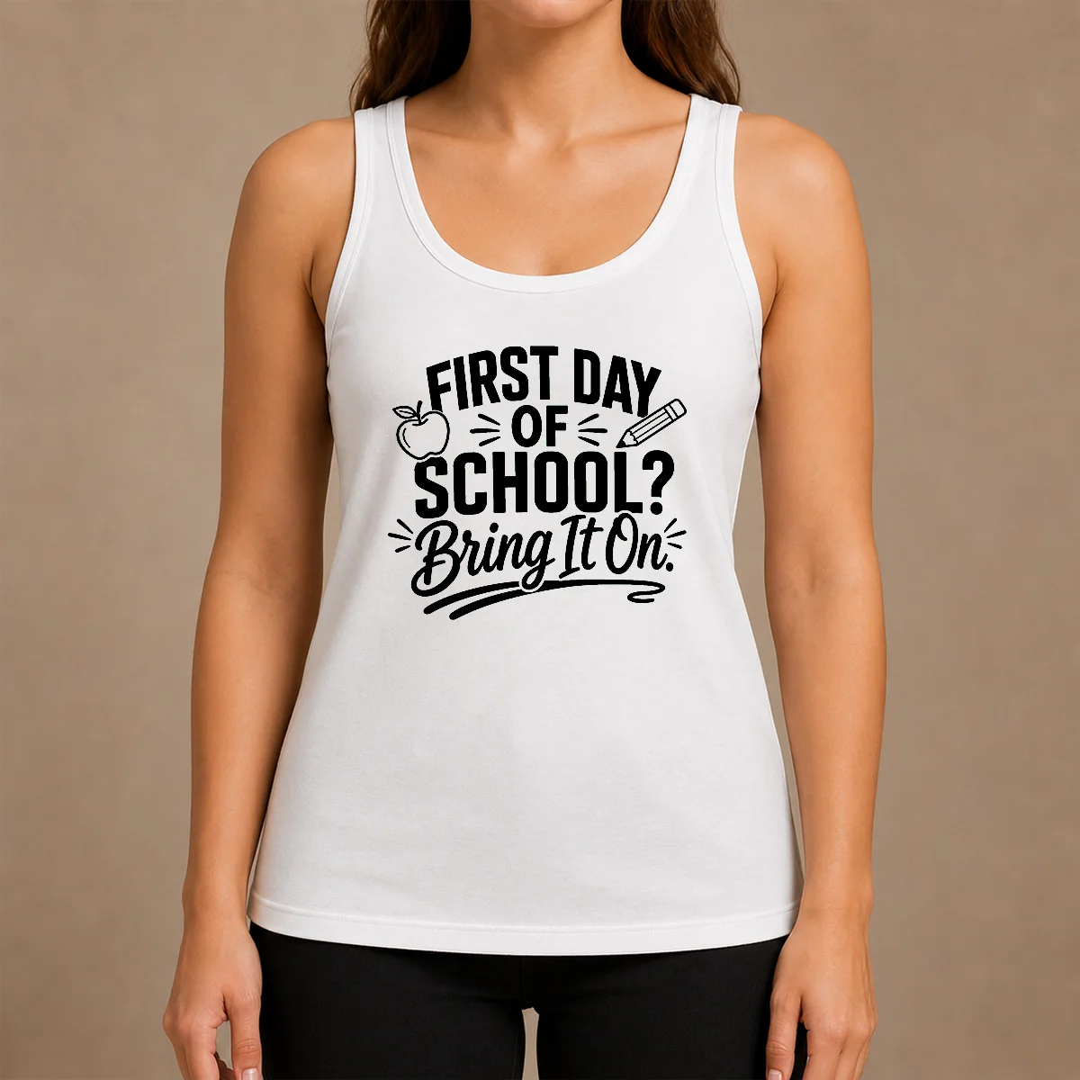 Funny First Day Of School Teacher Humor Line Art Shirt - Image 3