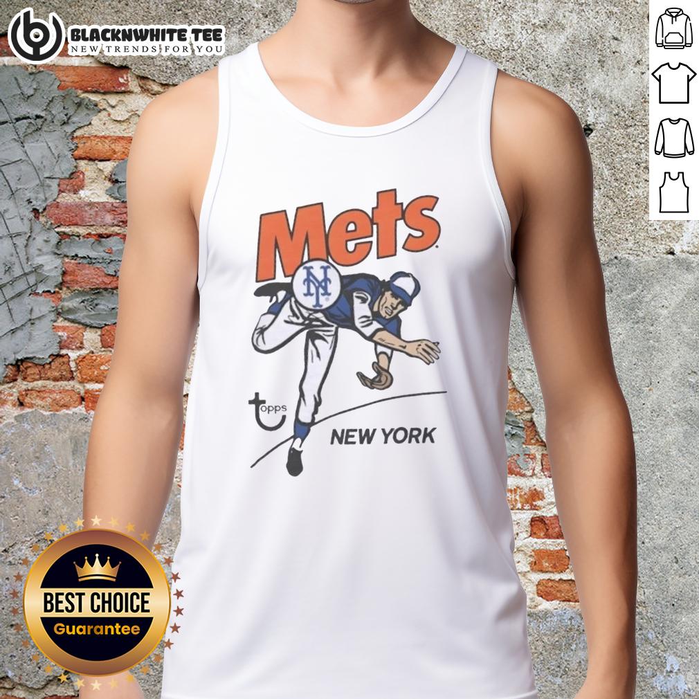 Nice Topps New York Mets Raglan T-Shirt - Image 4