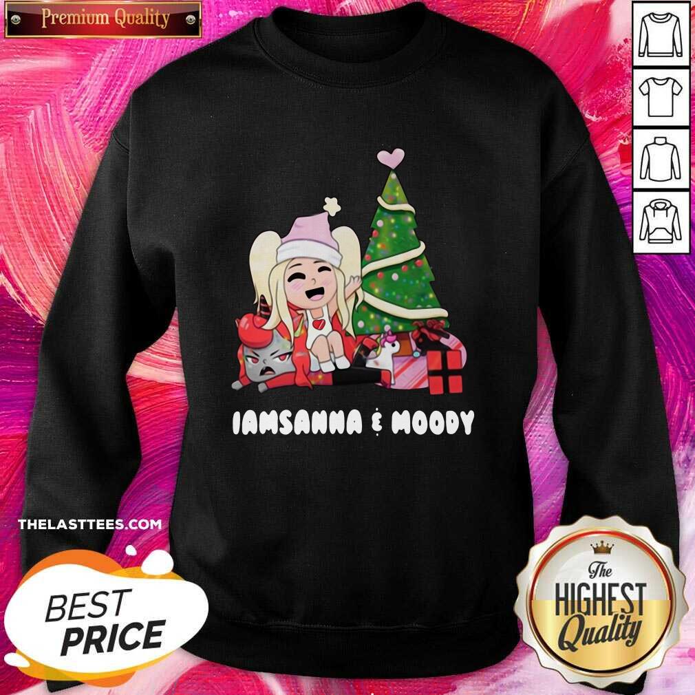 Happy Sanna Iamsanna E Moody Christmas Shirt - Image 4