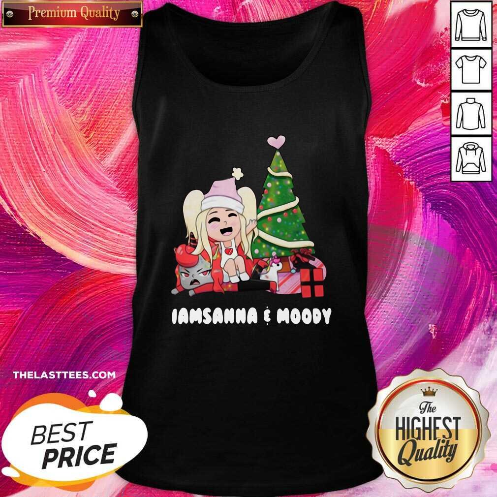 Happy Sanna Iamsanna E Moody Christmas Shirt - Image 3