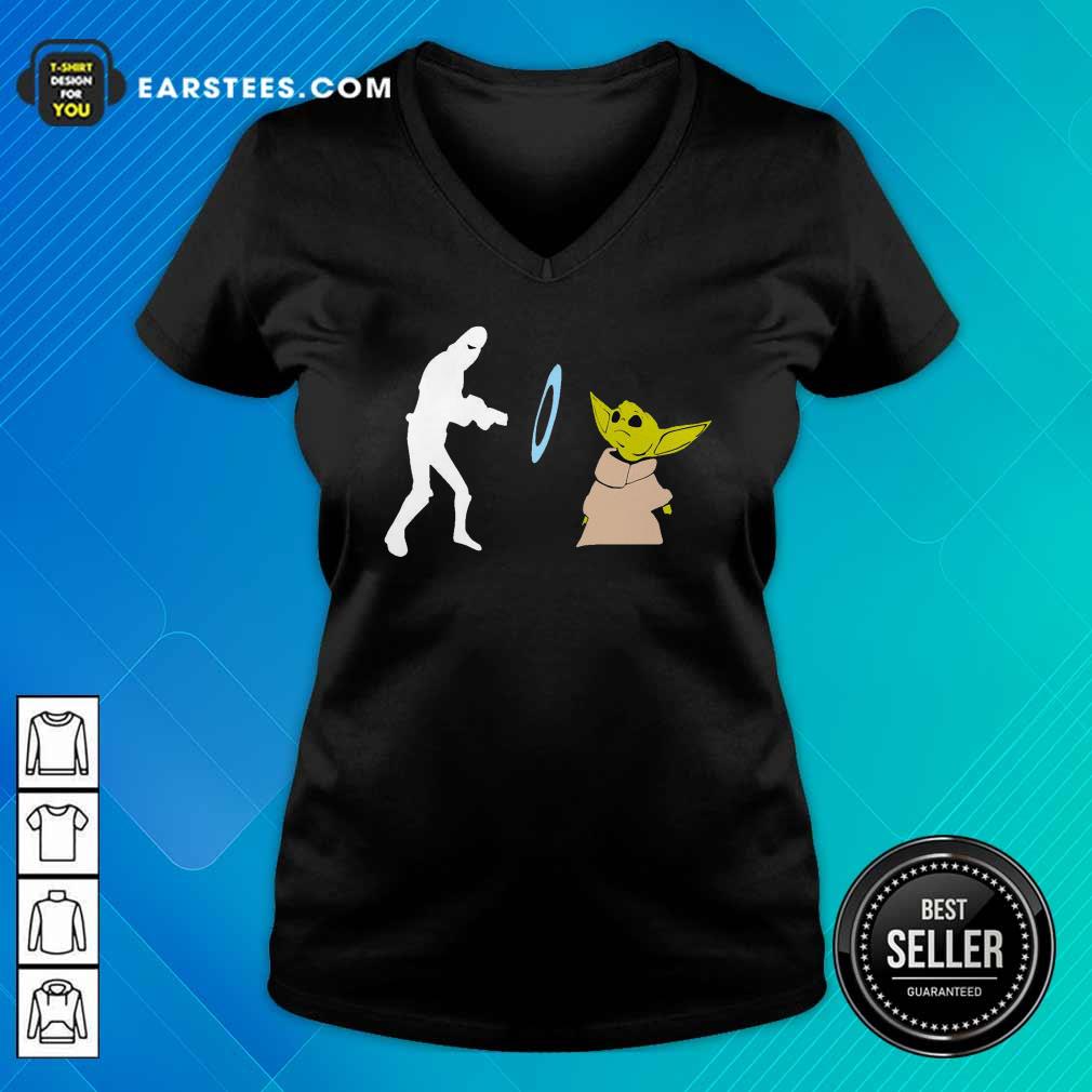 Hot Baby Yoda Grogu Stunned Shirt - Image 2
