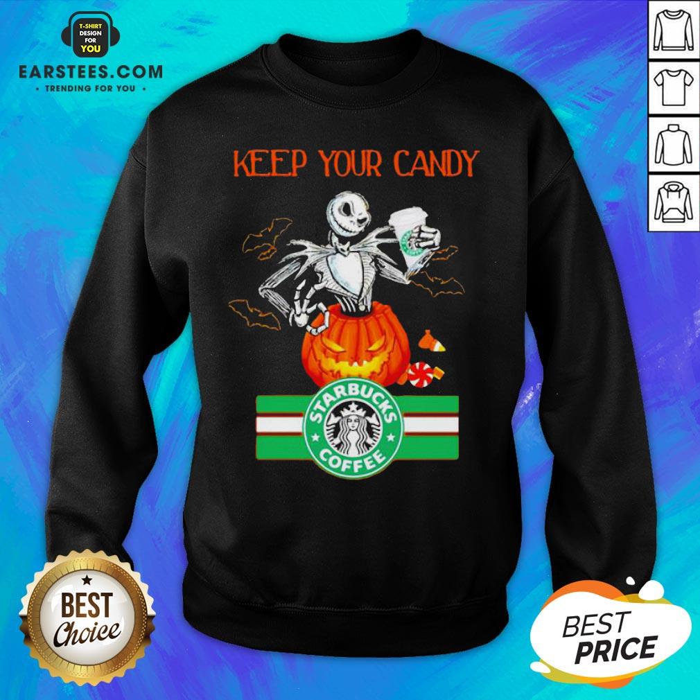 Jack Skellington Keep Your Candy I’ll Have Starbuck Coffee Shirt - Image 2
