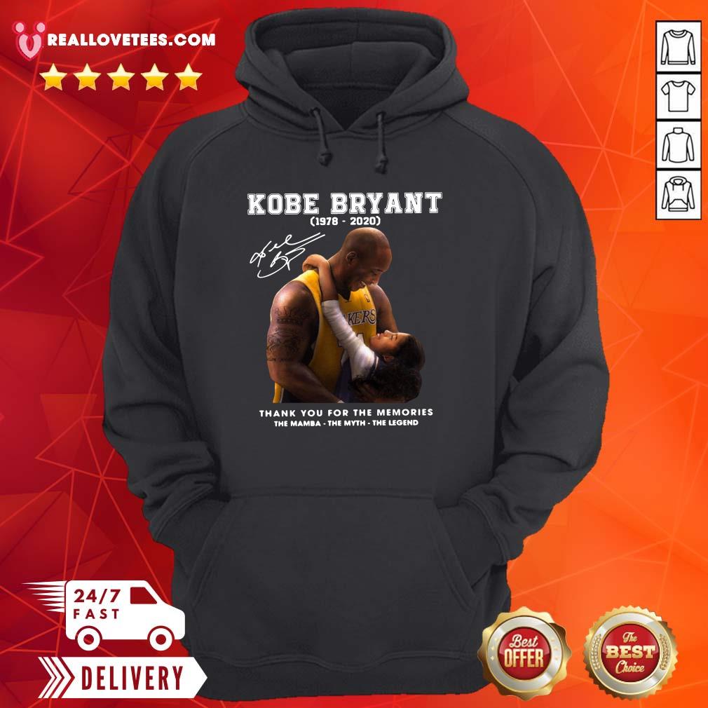 Funny Kobe Bryant 1978 2020 Thank You For The Memories The Mamba The Myth The Legend Signature Shirt - Image 4