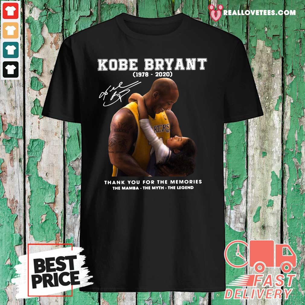 Funny Kobe Bryant 1978 2020 Thank You For The Memories The Mamba The Myth The Legend Signature Shirt