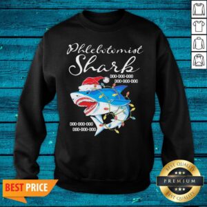 Alternative view of Funny Phlebotomist Shark Doo Doo Doo Christmas 2020 Shirt