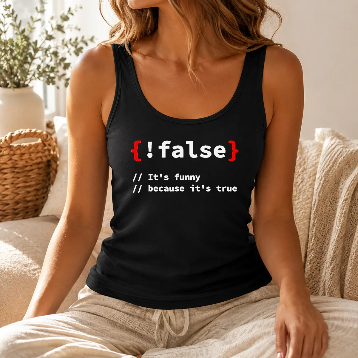 Nice Top It's Because It's True Programmer Coding Shirt - Image 3
