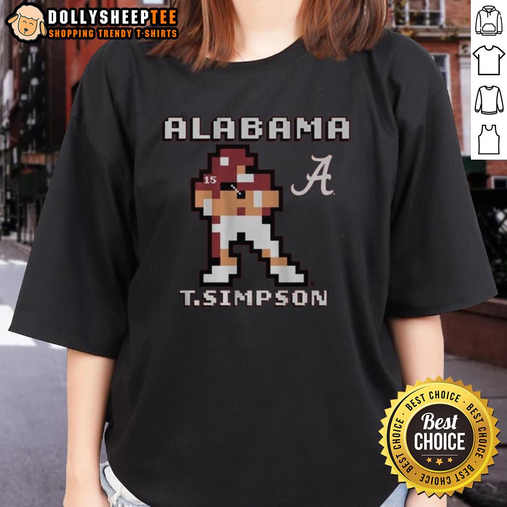 Hot Alabama Football Ty Simpson Retro Baller T-Shirt - Image 3
