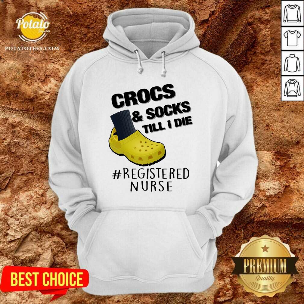 Crocs And Socks Till I Die Shirt - Image 5