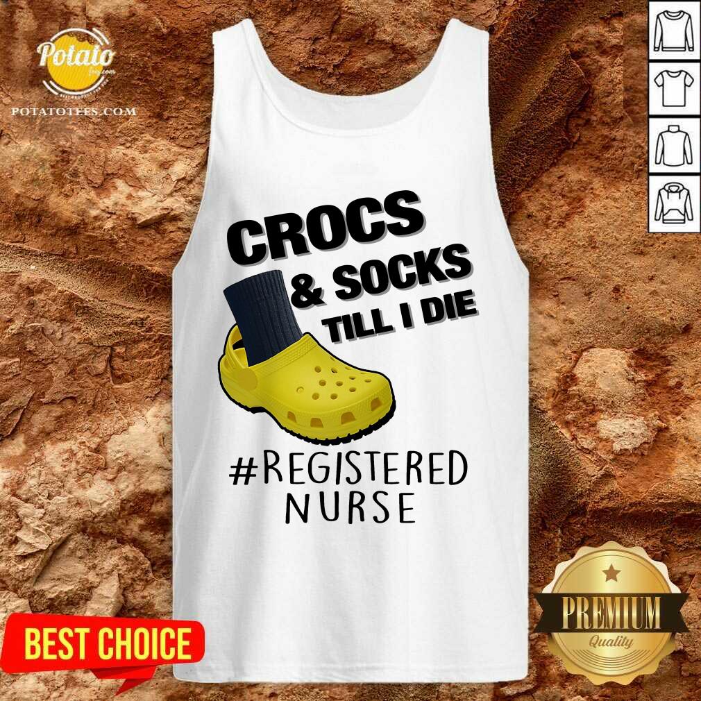 Crocs And Socks Till I Die Shirt - Image 3