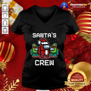 Alternative view of Cute Santa’s Crew Among Us Christmas Shirt