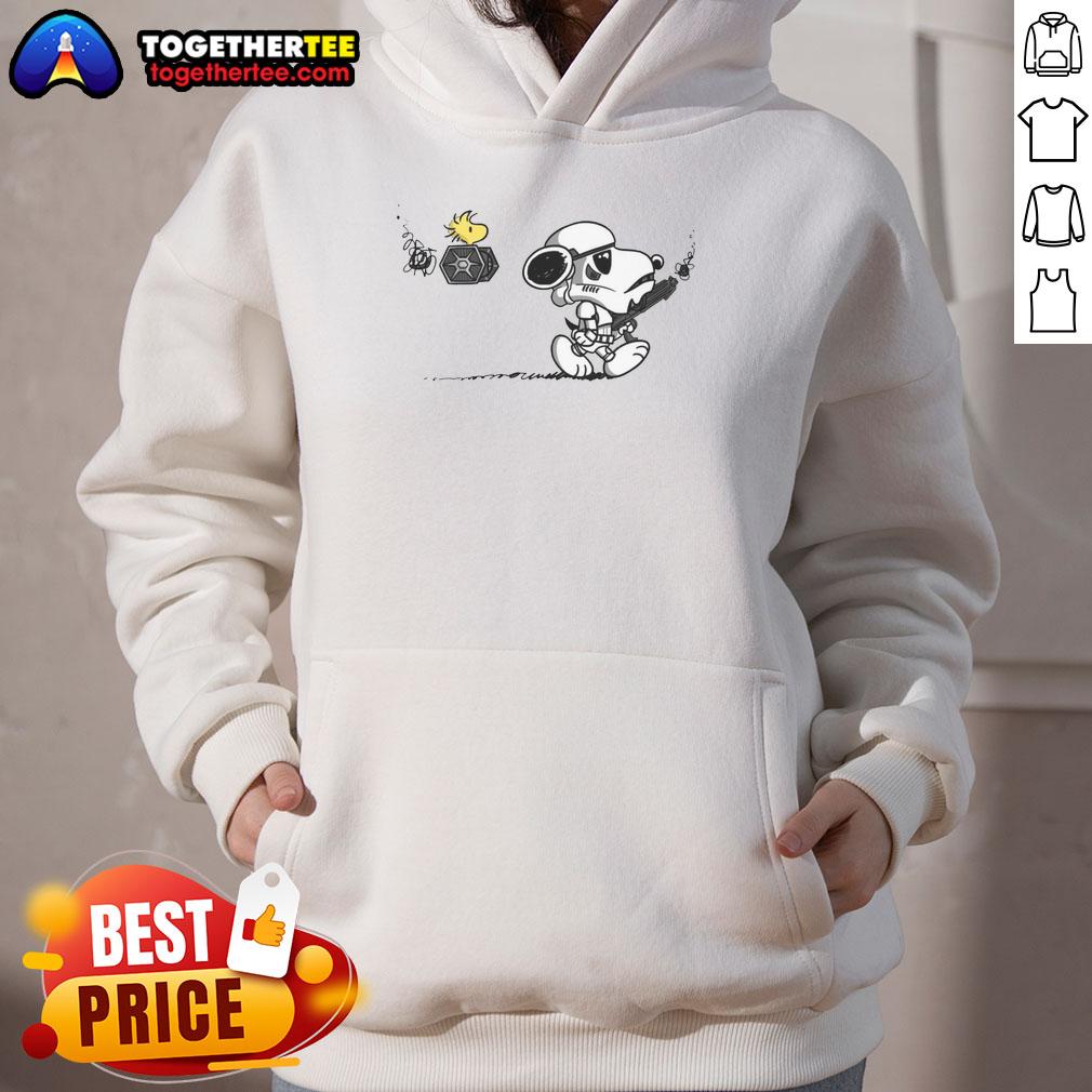 Top Snooptrooper Snoopy And Woodstock X Stormtrooper Star Wars T-Shirt - Image 2