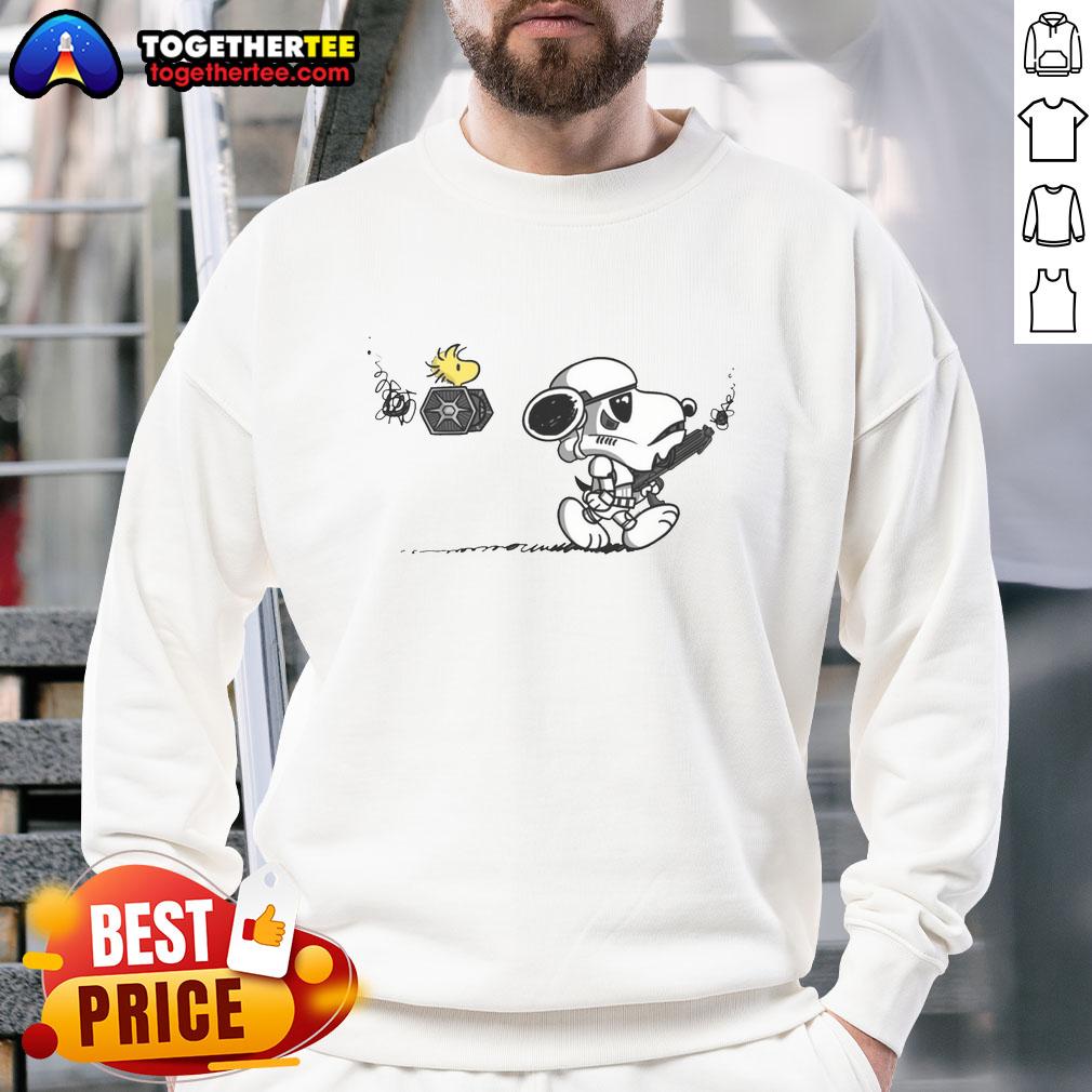 Top Snooptrooper Snoopy And Woodstock X Stormtrooper Star Wars T-Shirt - Image 5