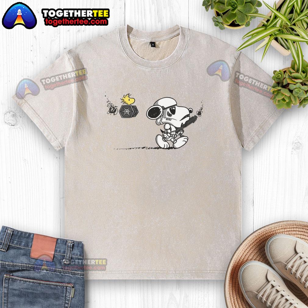 Top Snooptrooper Snoopy And Woodstock X Stormtrooper Star Wars T-Shirt - Image 6