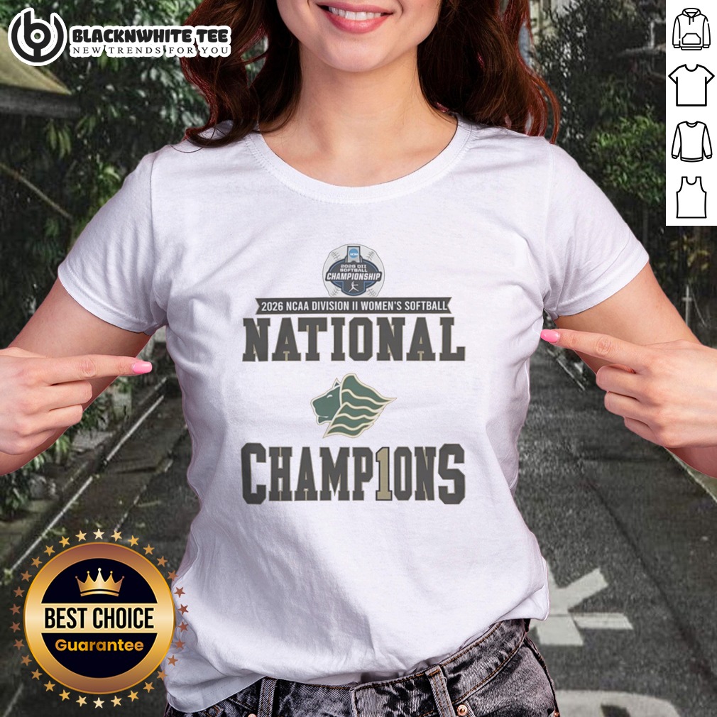 Awesome 2026 NCAA Division II Softball National Champions University Of West Georgia Shirt - Image 3
