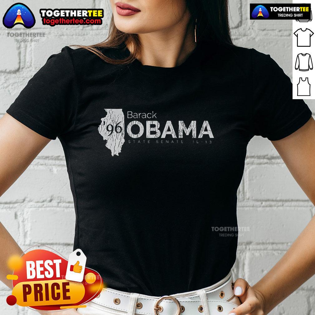 Top Barack Obama For Illinois Senate 13th District T-Shirt - Image 3
