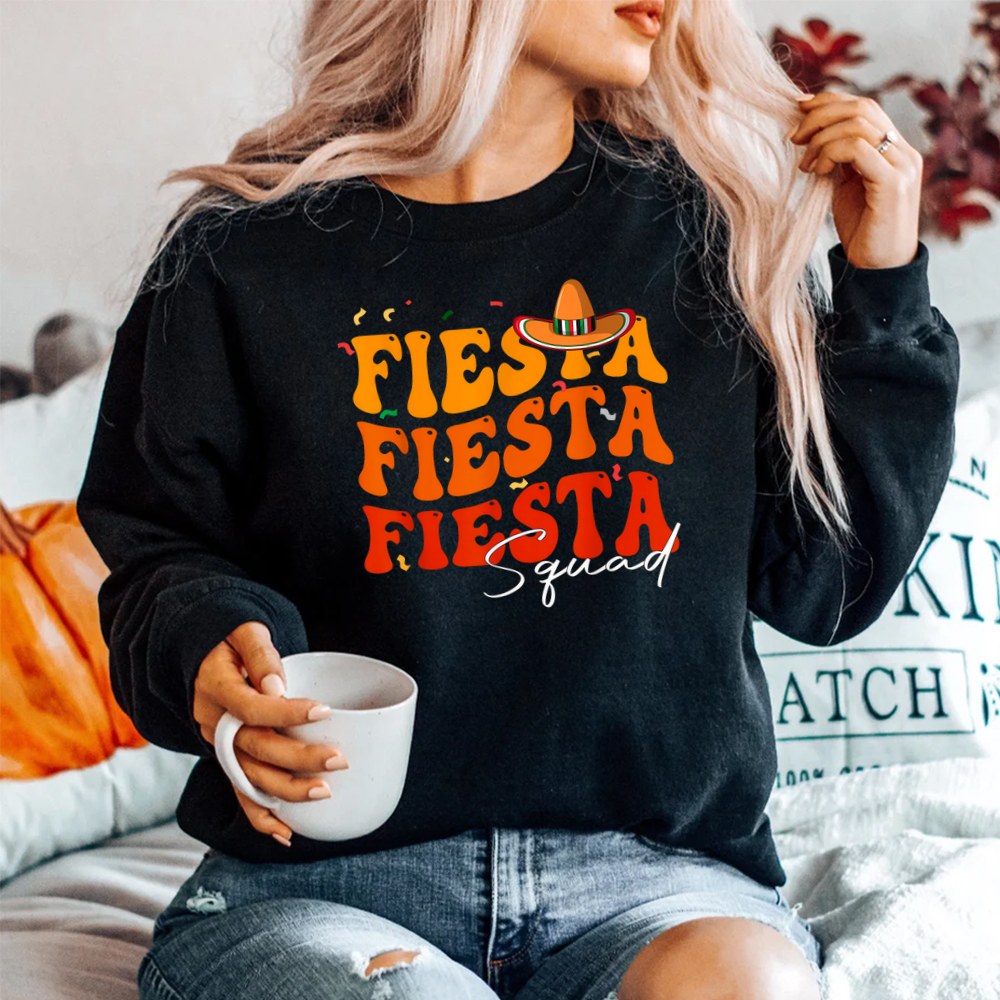Groovy Fiesta Squad Cinco De Mayo Mexican Fiesta 5 De Mayo Shirt - Image 2