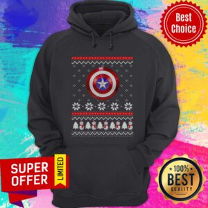 Alternative view of Funny Captain America Ugly Christmas Shirt