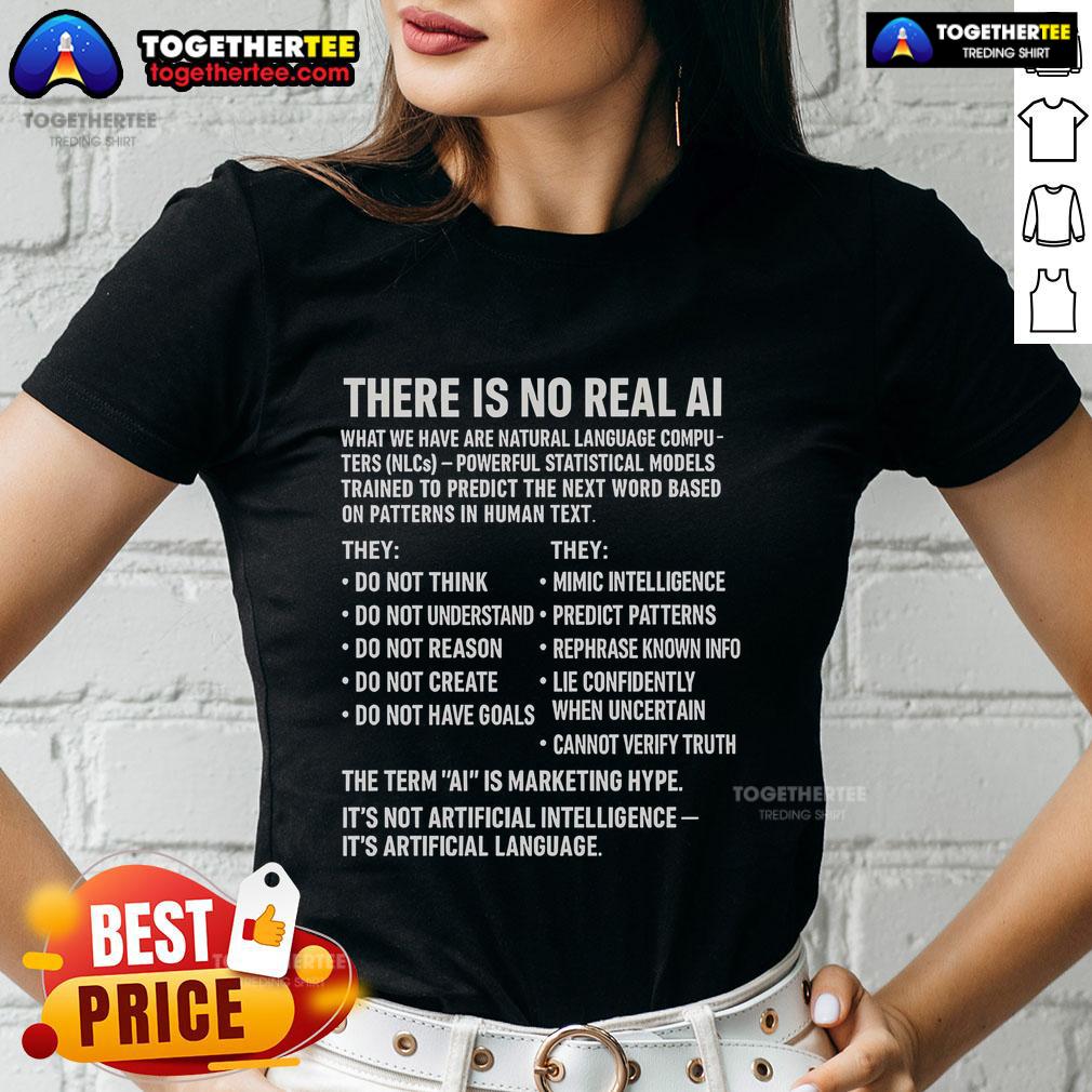 Official There Is No Real AI T-Shirt - Image 3