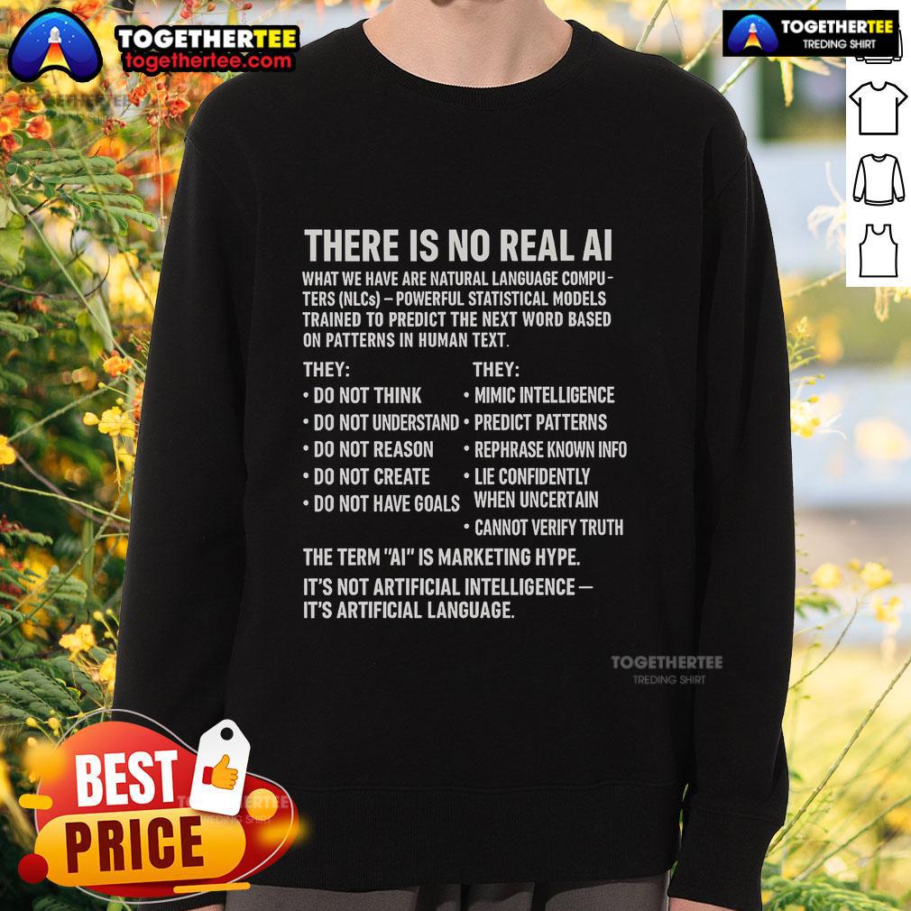 Official There Is No Real AI T-Shirt - Image 5