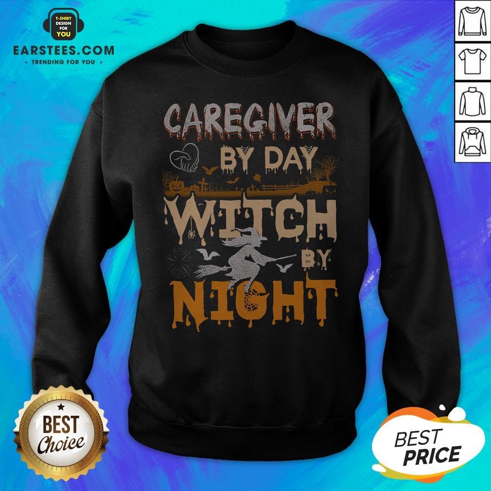 Premium Caregiver By Day Witch By Night Shirt - Image 2
