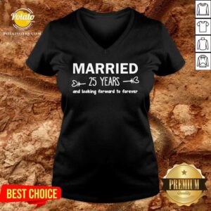 Alternative view of Married 25 Years And Looking Forward To Forever Shirt