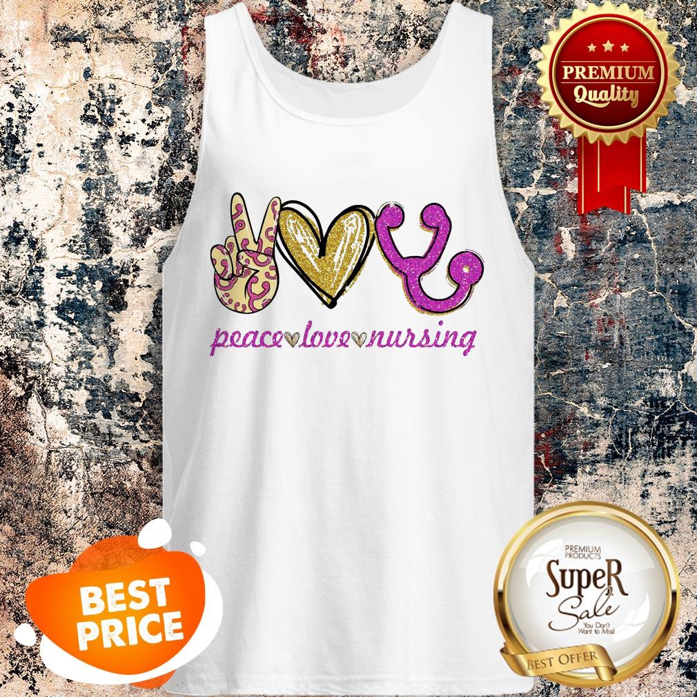 Nice Peace Love Nursing Shirt - Image 3