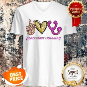 Alternative view of Nice Peace Love Nursing Shirt