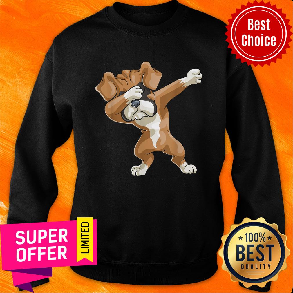 Official Dabbing Boxer Dog Shirt - Image 5