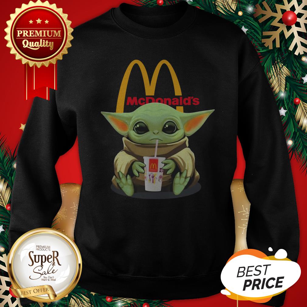 Star Wars Baby Yoda Hug McDonald Mandalorian Shirt - Image 4