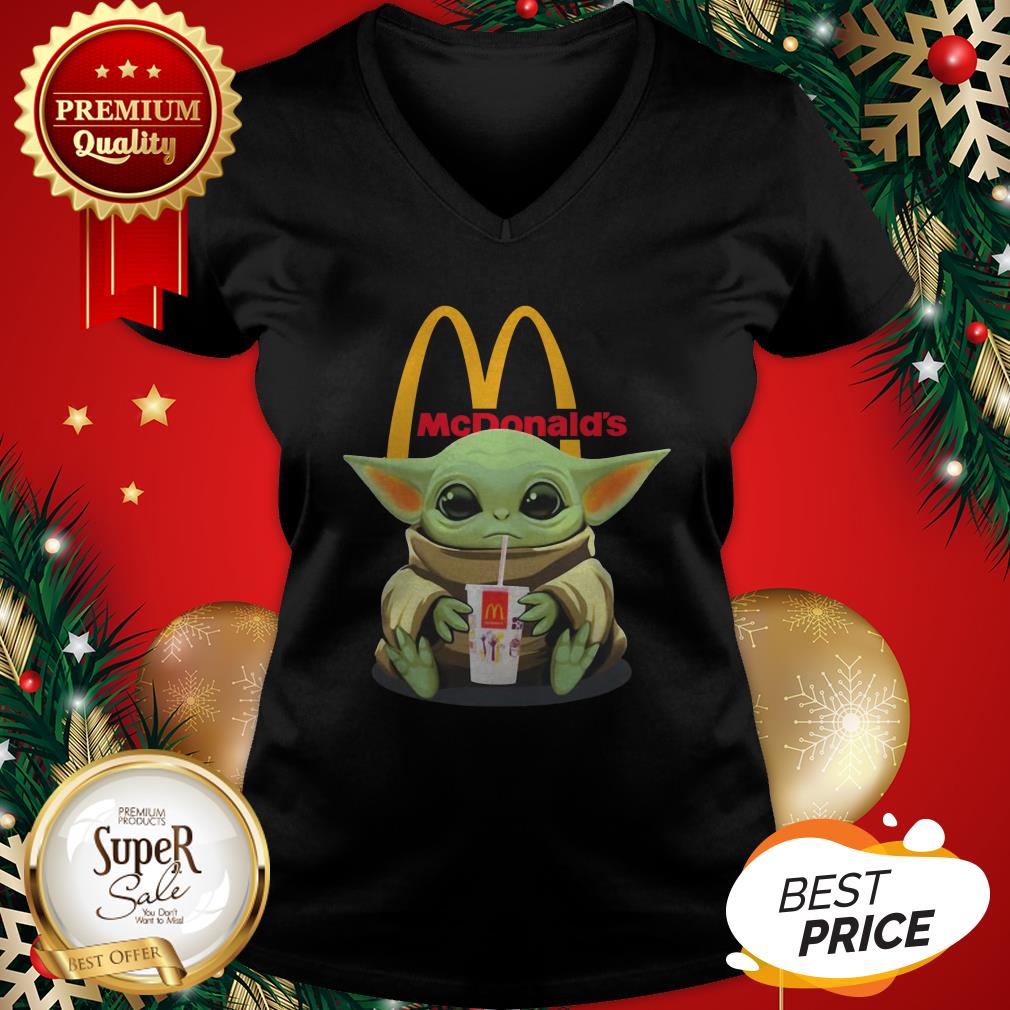 Star Wars Baby Yoda Hug McDonald Mandalorian Shirt - Image 2