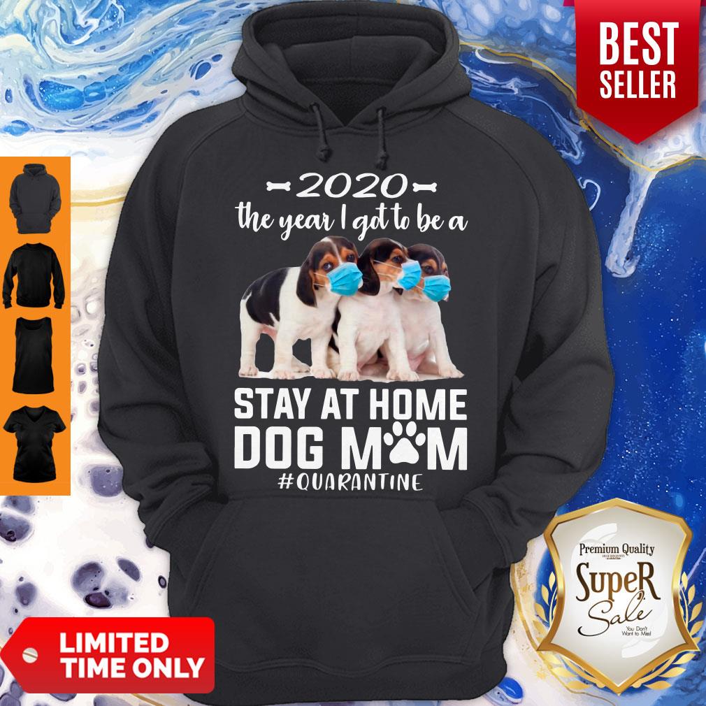 Top 2020 The Year I Got To Be A Stay At Home Pocket Beagle Dog Mom Quarantine Shirt - Image 4