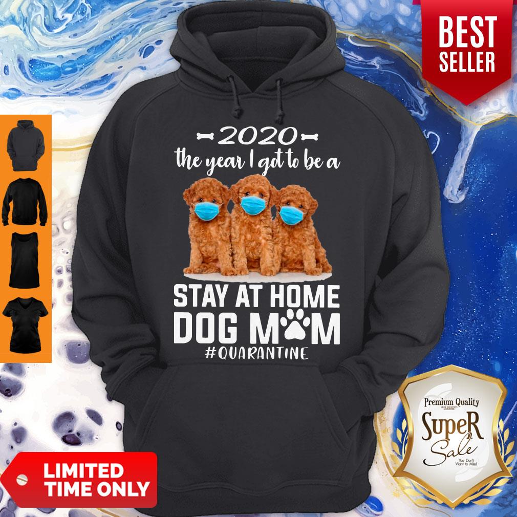 Top 2020 The Year I Got To Be A Stay At Home Poodle Dog Mom Quarantine Shirt - Image 4