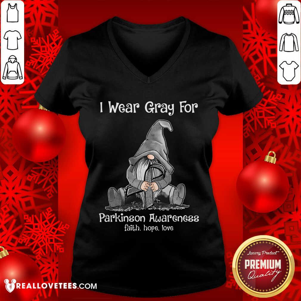 I Wear Gray For Parkinson Awareness Shirt - Image 4