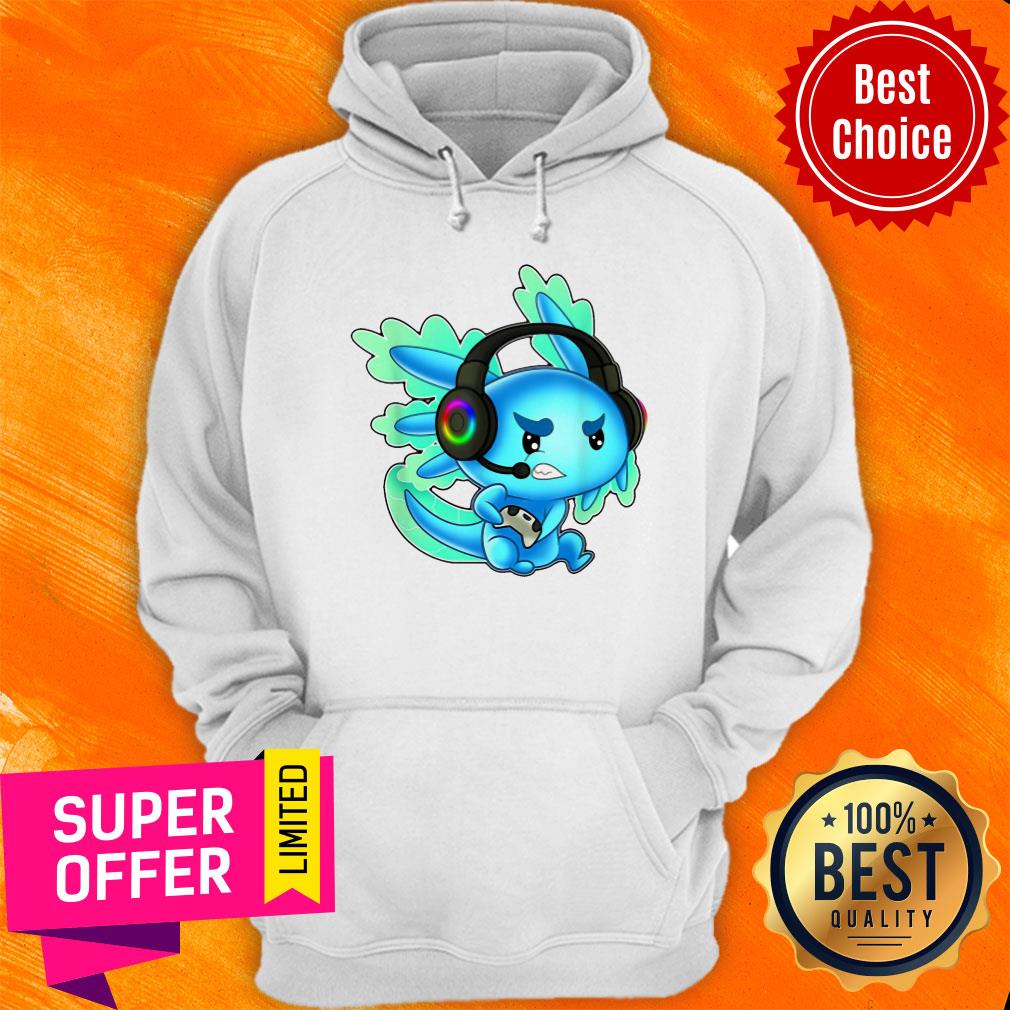 Nice Gamer Axolotl Gamesolotl Shirt - Image 5