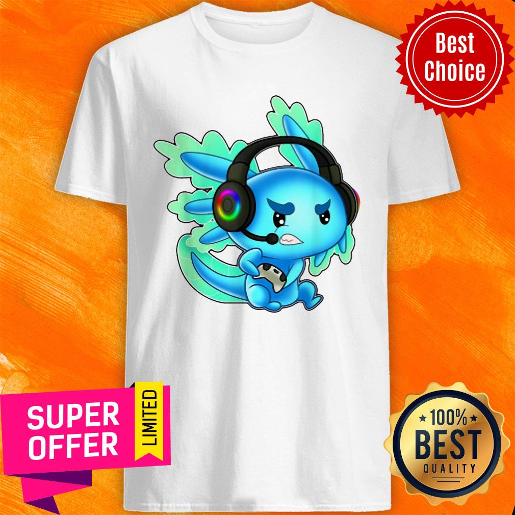 Nice Gamer Axolotl Gamesolotl Shirt