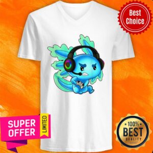 Alternative view of Nice Gamer Axolotl Gamesolotl Shirt